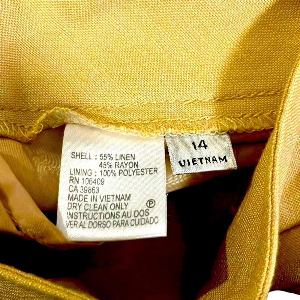 Charter Club Golf Yellow Vest Size 14 - Picture 8 of 10